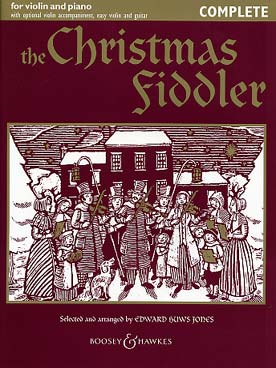 Illustration de The CHRISTMAS FIDDLER, 15 morceaux arr. Huws Jones, avec 2e partie de violon facile ad lib. (sans CD) - version avec acc. piano ou violon