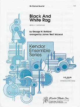 Illustration de Black and white rag (tr. Mc Leod pour 4 clarinettes)
