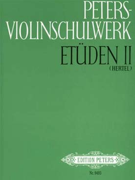 Illustration de PETERS VIOLIN SCHOOL - Vol. 2 : 92 Etudes de Bériot, Dont, Campagnoli, Fiorillo, Mazas...