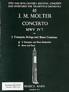 Illustration de Concerto MVW IV 7 pour 2 trompettes et piano