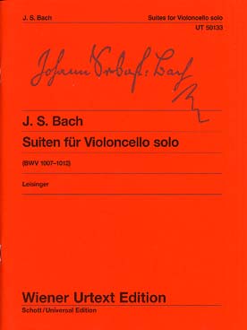 Illustration de 6 Suites BWV 1007-1012 - éd. Wiener Urtext
