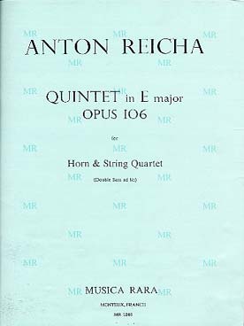 Illustration de Quintette op. 106 pour cor et cordes