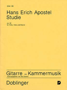 Illustration de Studie op. 29 pour flûte, alto et guitare
