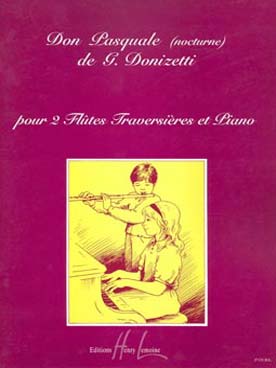 Illustration de Nocturne de "Don Pasquale", tr. Nérini pour 2 flûtes et piano