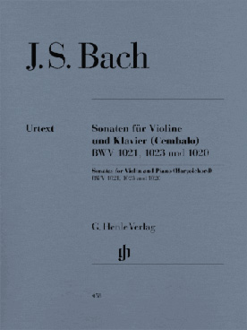 Illustration bach js sonates (3) bwv 1020, 1021, 1023