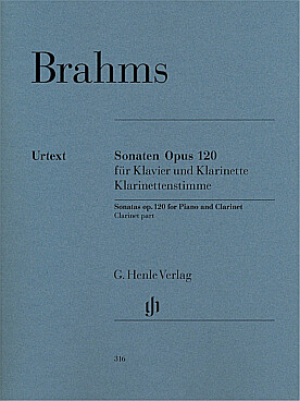Illustration brahms sonates op. 120 partie de clar.