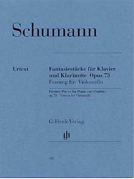 Illustration de Pièces de fantaisie op. 73 (clarinette et piano), tr. pour violoncelle et piano