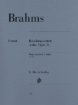 Illustration brahms quatuor avec piano op. 26 la maj