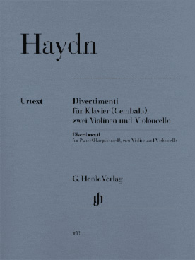 Illustration de Divertimenti pour 2 violons, violoncelle et piano