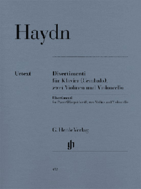 Illustration de Divertimenti pour 2 violons, violoncelle et piano
