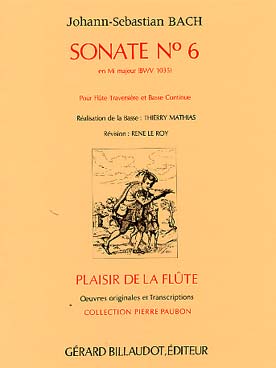 Illustration bach js sonate bwv 1035 n° 6 en mi maj