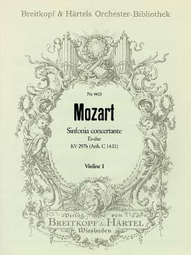 Illustration mozart symphonie concertante violon 1