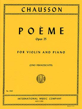 Illustration de Poème op. 25 - éd. I.M.C.