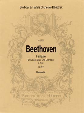Illustration beethoven fantaisie op. 80  violoncelle