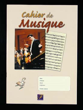 Illustration cahier de musique prepare college
