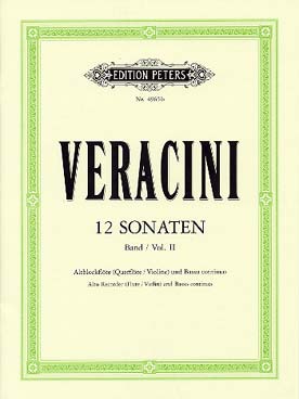 Illustration de 12 Sonates pour flûte à bec alto ou flûte traversière ou violon et b. c. - Vol. 2