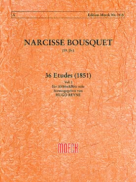 Illustration de 36 Études pour flûte à bec alto - Vol. 1 : études 1 à 12