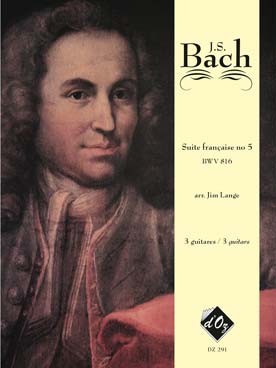 Illustration de Suite française N° 5 BWV 816 (tr. Lange pour 3 guitares)