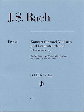 Illustration de Concerto BWV 1043 en ré m pour 2 violons - éd. Henle
