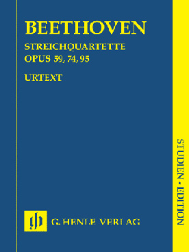 Illustration de Quatuors op. 59, op. 74 et op. 95