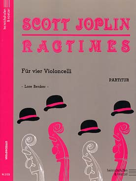 Illustration de Ragtimes pour 4 violoncelles - conducteur