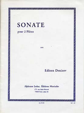 Illustration denisov sonate pour 2 flutes
