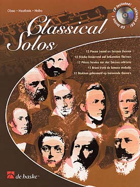 Illustration de CLASSICAL SOLOS : 12 pièces sur des thèmes célèbres arrangés par Friedmann, avec CD : Chopin, Gounod, Verdi...