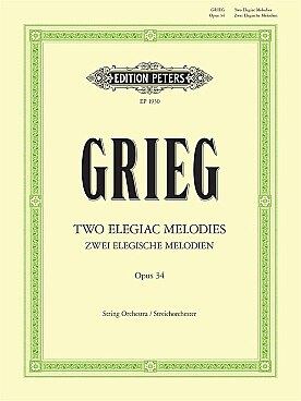Illustration de 2 Mélodies élégiaques op. 34 pour orchestre à cordes