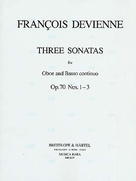 Illustration de 3 Sonates op. 70 en do M, fa M, si b m