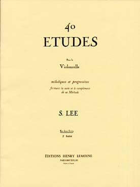 Illustration lee etudes melodiques (40) op. 31 vol. 2
