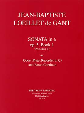 Illustration de Sonate op. 5/1 en mi m