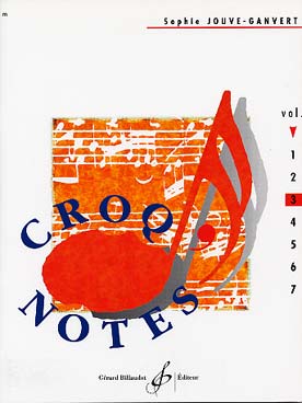 Illustration de Croq'notes ou comment apprendre à lire la musique : 2 fascicules (lecture de notes, lecture rythmique) - Vol. 3 (3e année)