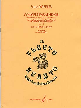 Illustration de Concert-paraphrase op. 18 pour 2 flûtes et piano sur des motifs de l'opéra de Schubert D 787