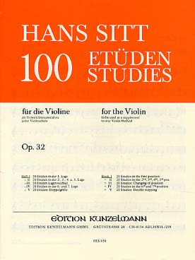 Illustration sitt etudes op. 32 (ku) vol. 1
