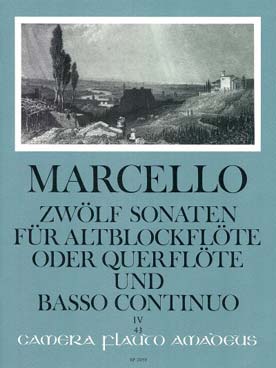 Illustration de Sonates op. 2 pour flûte à bec alto (ou flûte traversière) et basse continue - éd. Amadeus Vol. 4 : N° 10 à 12