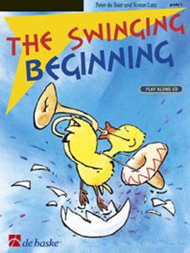 Illustration de The Swinging beginning : 18 petits morceaux ludiques avec CD play-along - pour saxophone ténor ou soprano