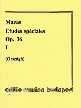Illustration mazas etudes op. 36 n° 1 speciales