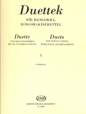 Illustration de Duos pour voix de femmes - Vol. 1 : de Purcell à Kodaly