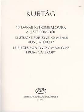 Illustration de 13 Pièces de Jatekok pour 2 cymbalums