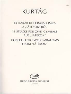 Illustration kurtag 13 pieces de jatekok pour 2 cymb.