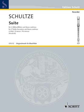 Illustration de Suite pour 2 flûtes à bec alto et clavecin, viole de gambe (violoncelle) ad lib.