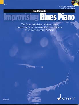 Illustration de Improvising blues piano (avec CD)
