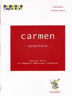 Illustration de Ouverture de Carmen (tr. Lacomblez) pour 6 percussionnistes