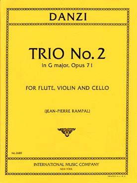 Illustration de Trio op. 71 N° 2 en sol M pour flûte, violon et violoncelle