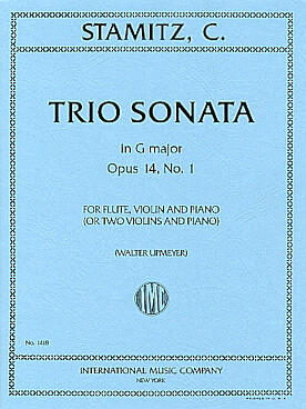 Illustration de Trio op. 14 N° 1 pour flûte, violon et piano ou 2 violons et piano