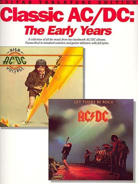 Illustration ac/dc classic the ealy years (v/tab)