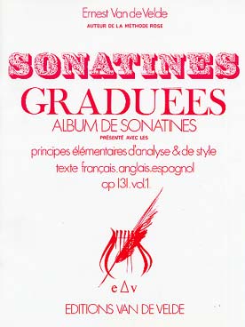 Illustration de SONATINES GRADUÉES - Vol. 1 : Van de Velde, Pleyel, Schmitt...