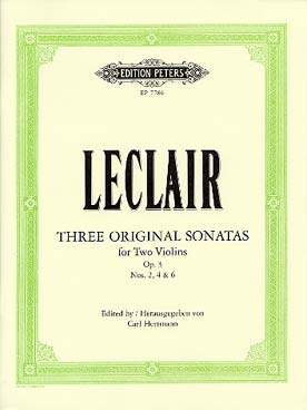 Illustration de 3 Sonates op. 3 N° 2, 4 et 6