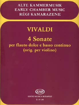 Illustration vivaldi sonates (4) pour flute 