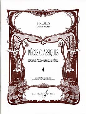 Illustration de PIÈCES CLASSIQUES pour timbales - Vol. 4 : moyenne difficulté